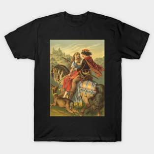 Vintage Fairy Tales,  Little Brother and Little Sister by Carl Offterdinger T-Shirt